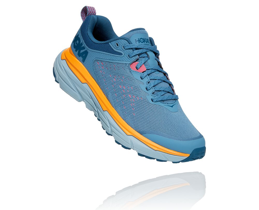 Hoka One One Challenger ATR 6 Wides Dam Påfågel/ Gula - SE-4953106